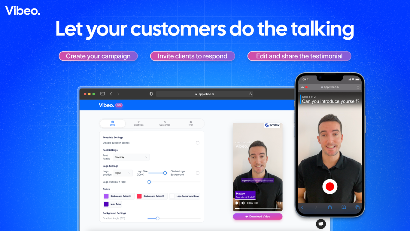 Vibeo screenshot