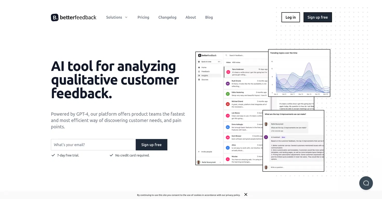 Betterfeedback screenshot