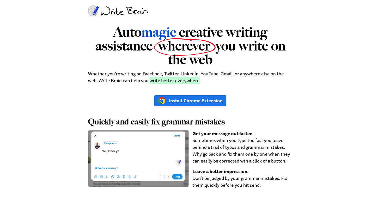 Write Brain screenshot