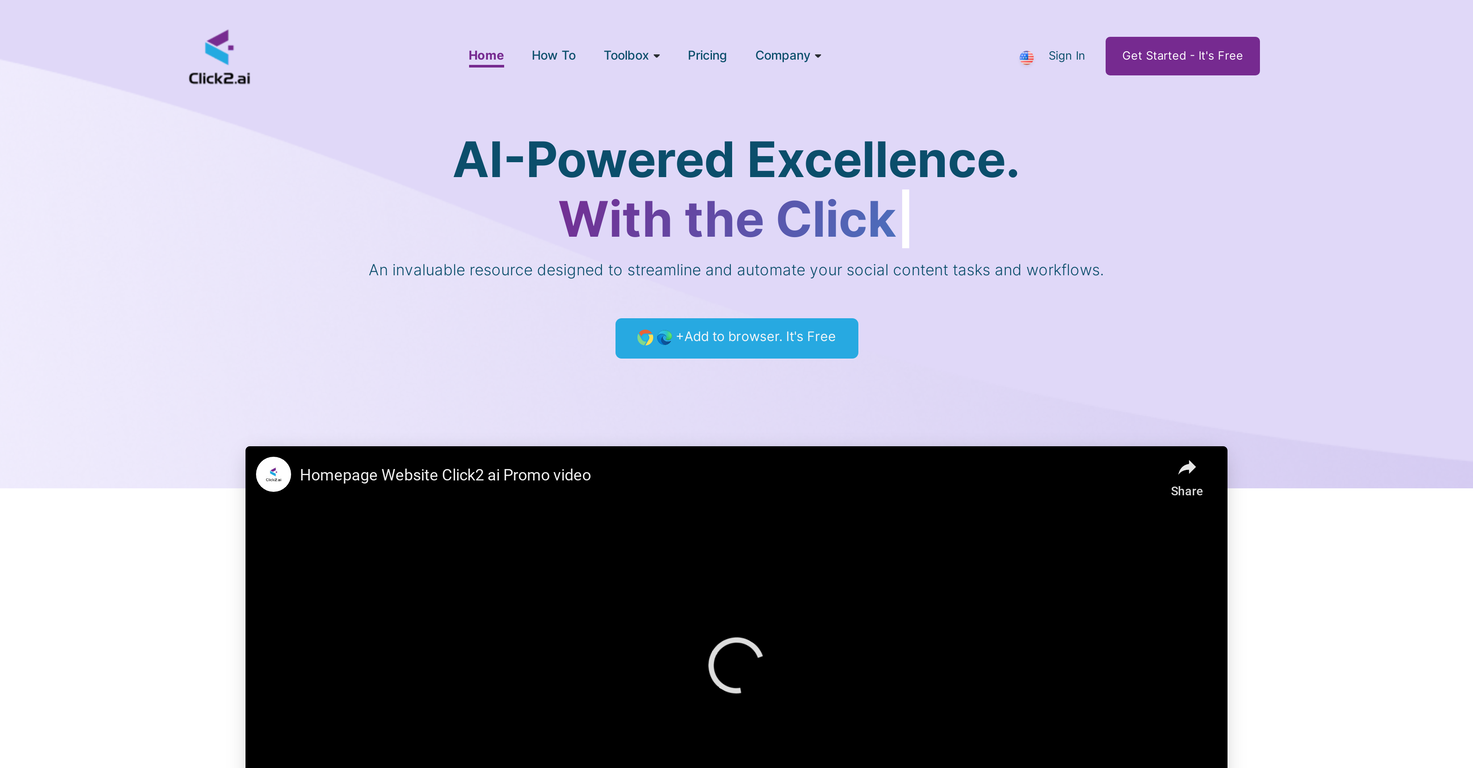 Click2.ai screenshot