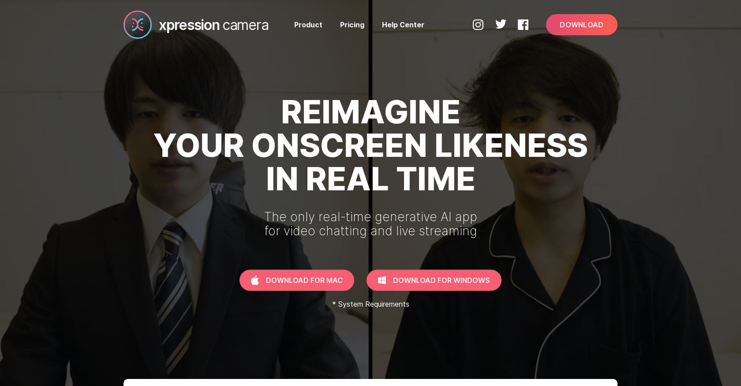 xpression camera 2.0 screenshot