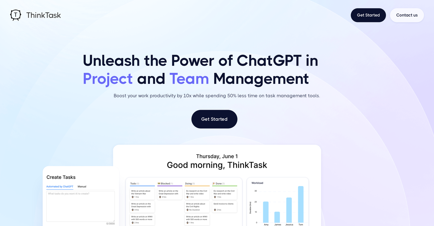 Thinktask screenshot