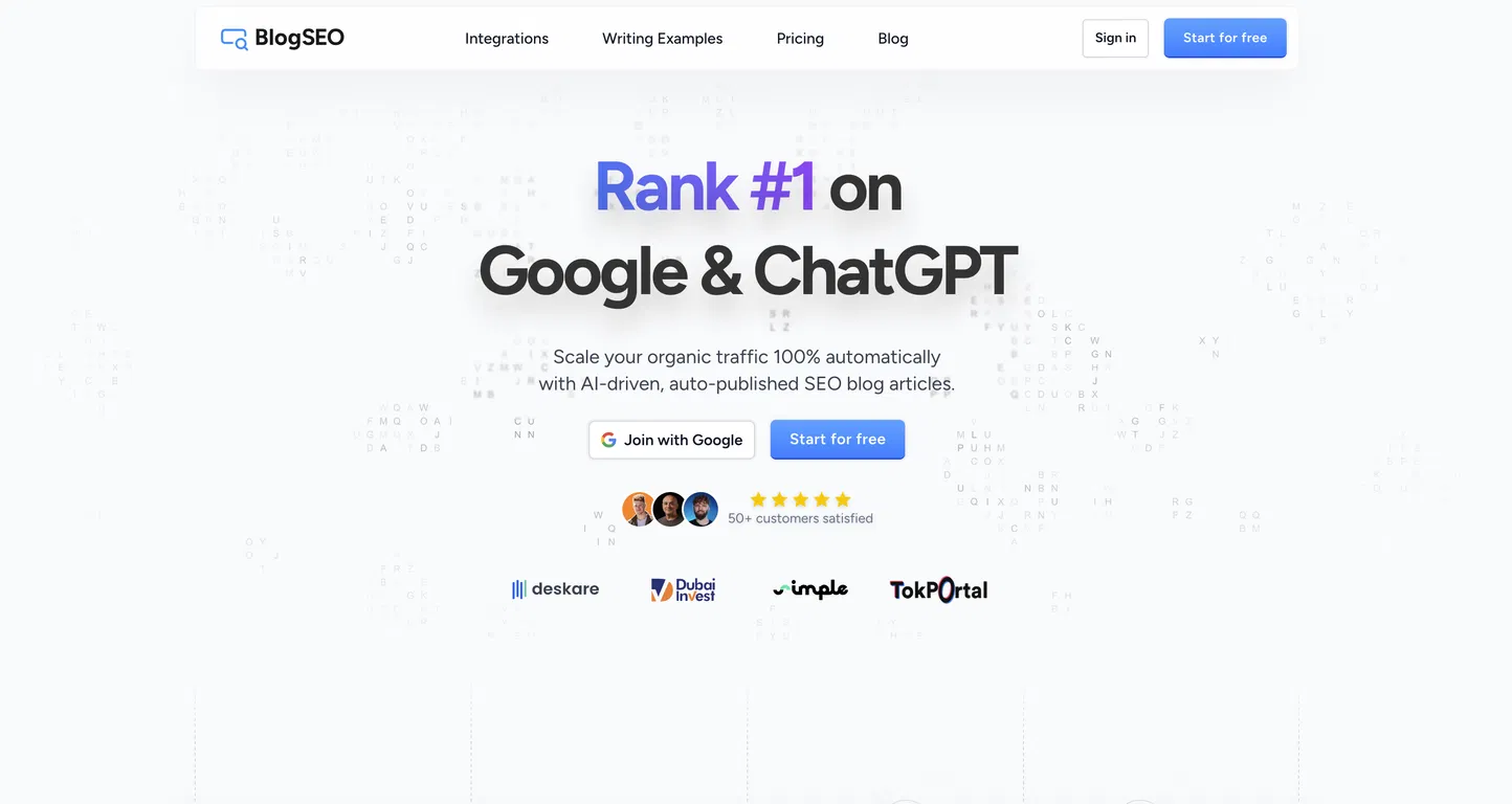 BlogSEO screenshot