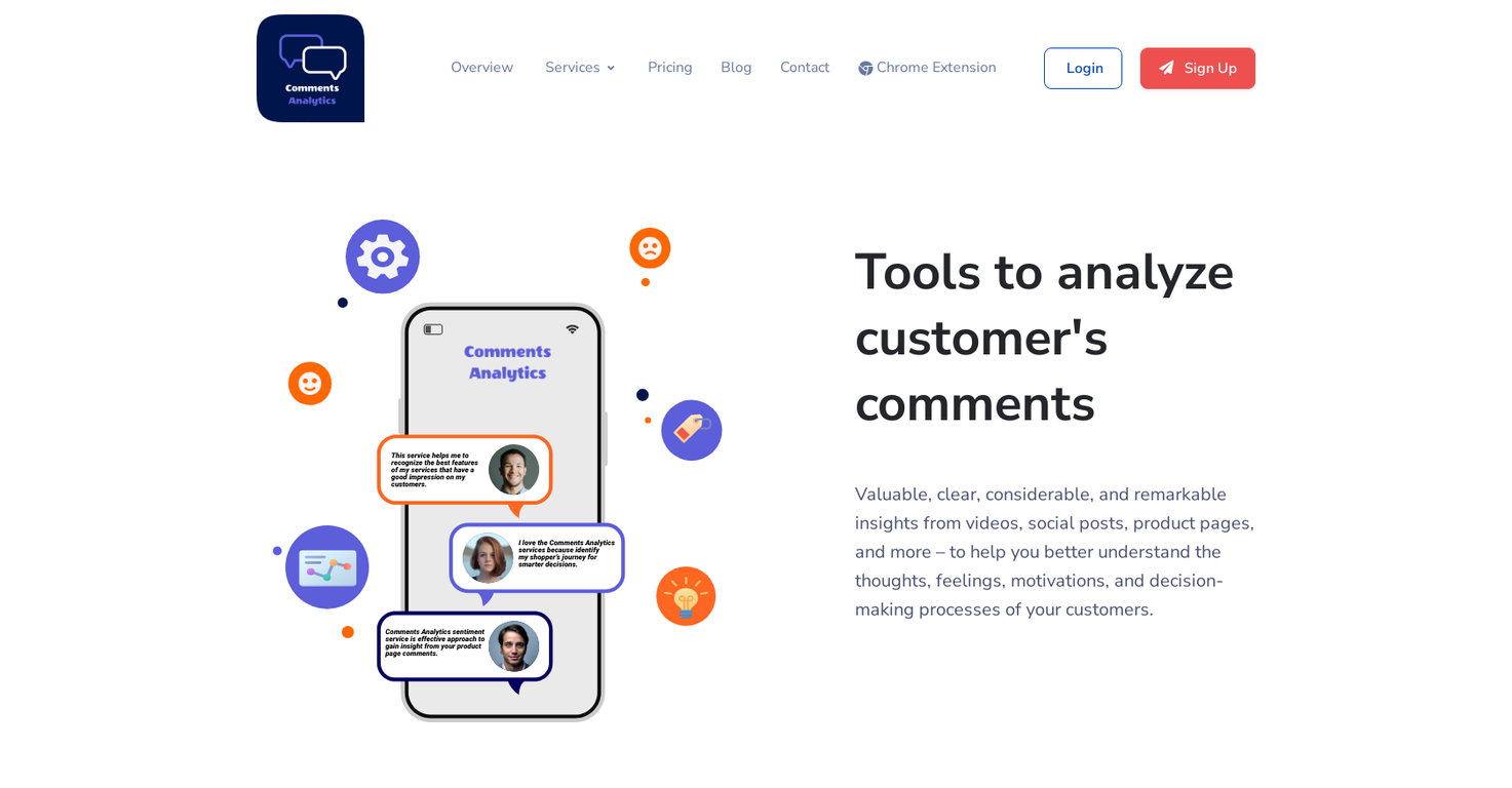 Comments Analytics screenshot