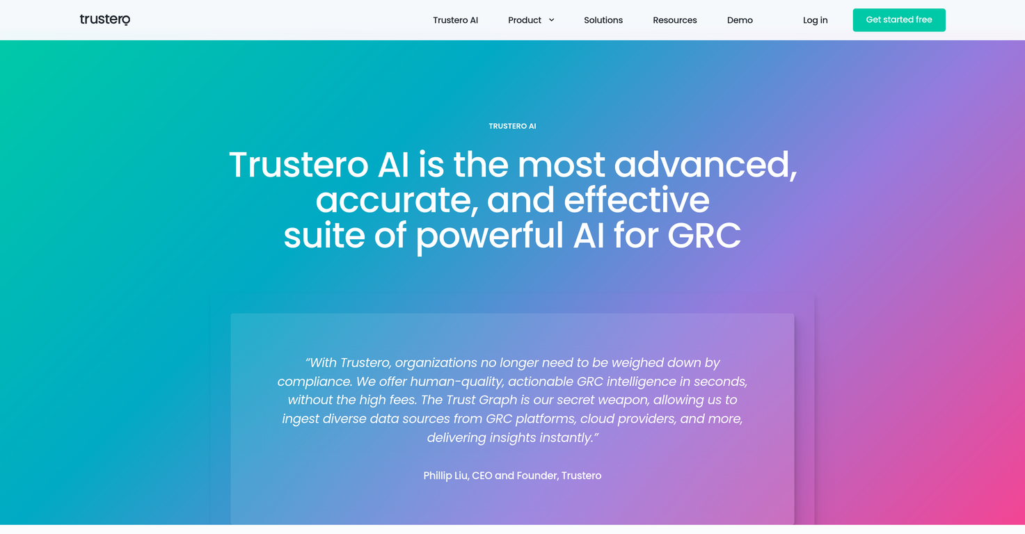 Trustero AI screenshot