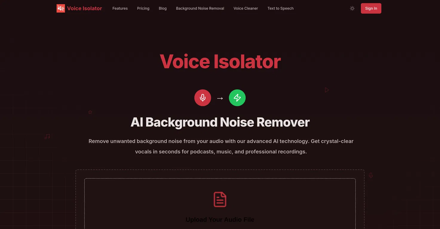 Voice Isolator screenshot