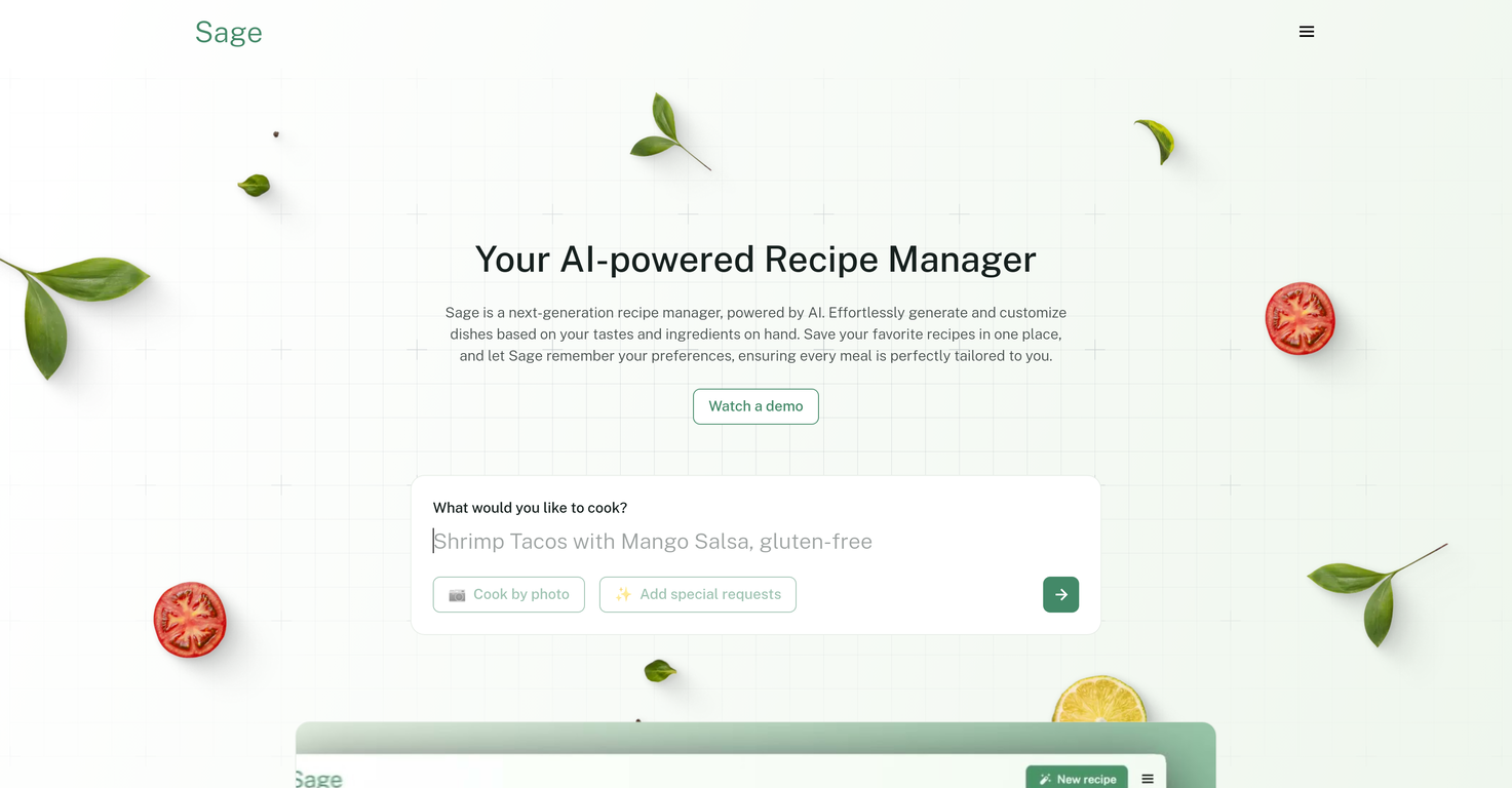Sage Cooking screenshot