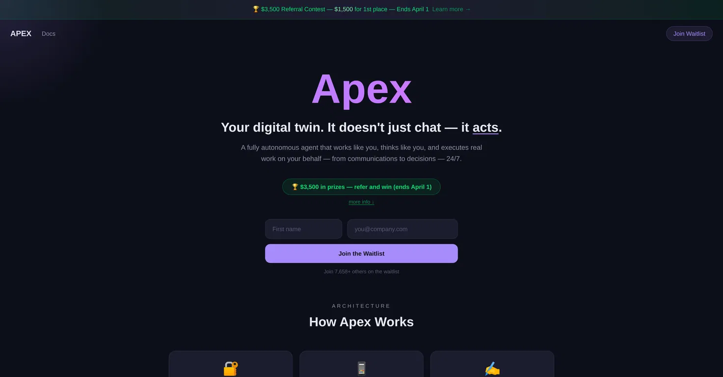 Apex screenshot