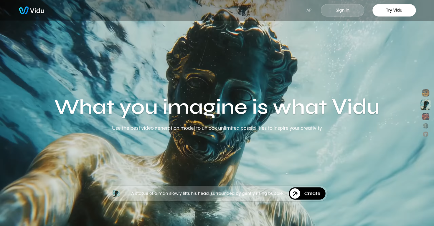 Vidu AI Video Generator screenshot