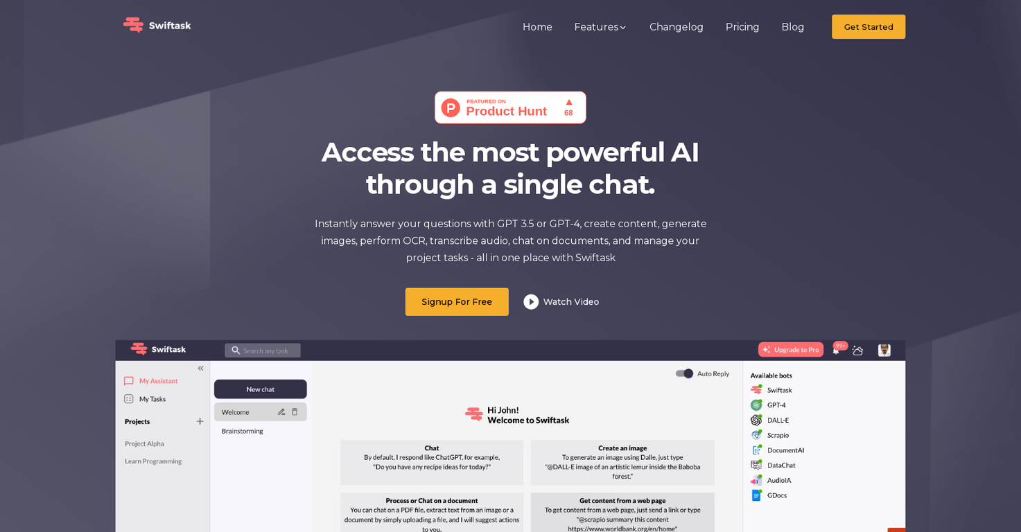 Swiftask screenshot