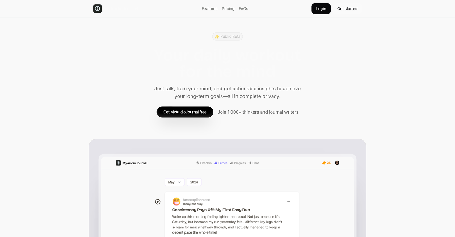 MyAudioJournal screenshot