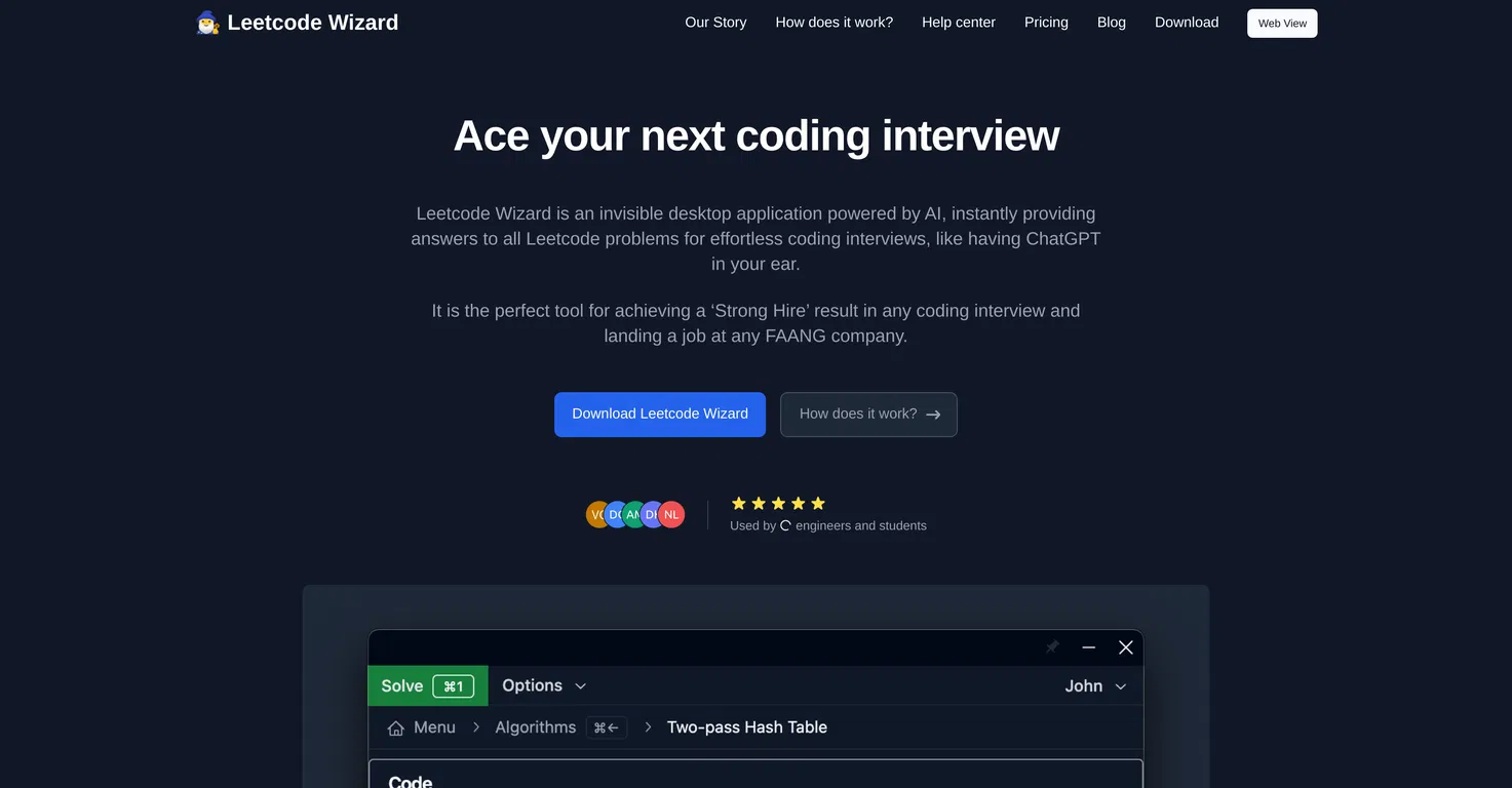 Leetcode Wizard screenshot