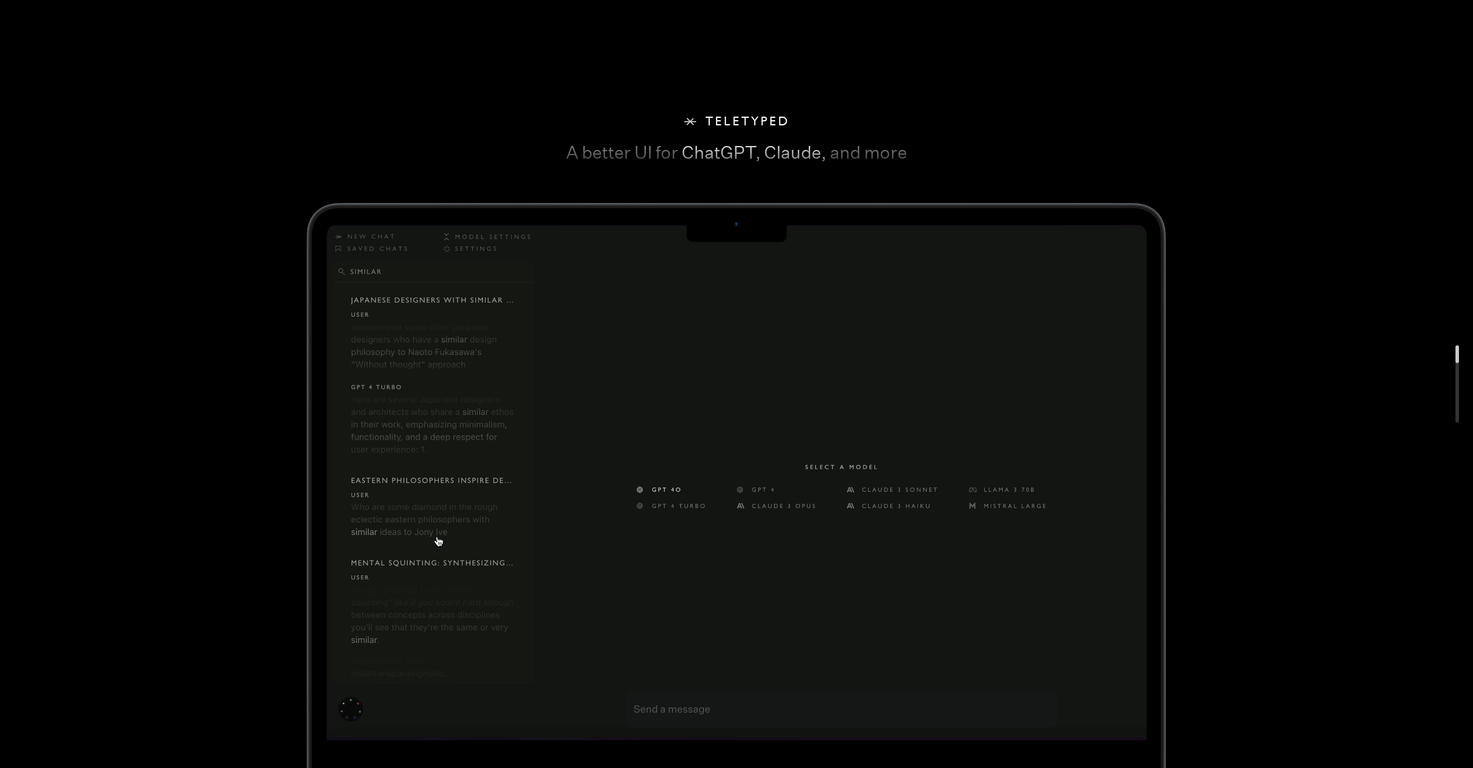 Teletyped screenshot