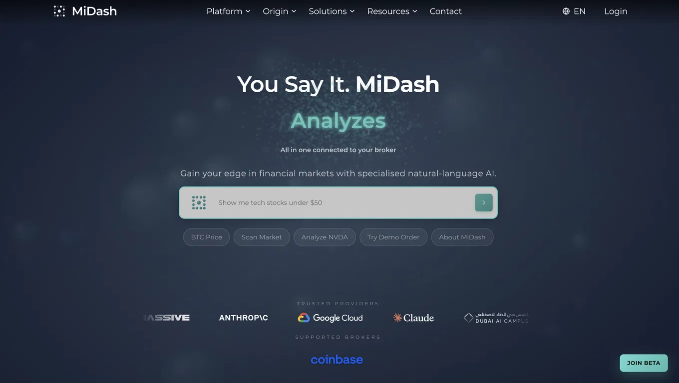 MiDash AI screenshot