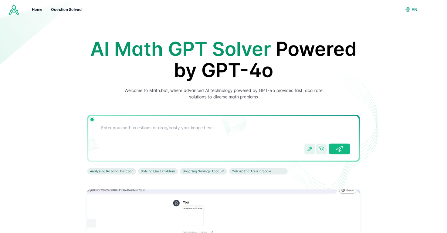 Math Bot screenshot