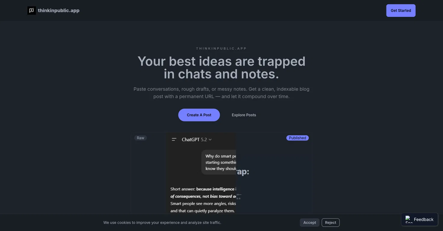 ThinkInPublic screenshot