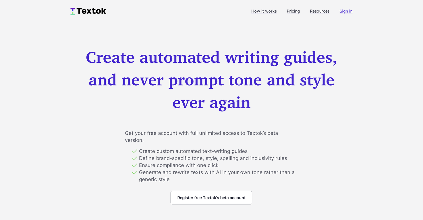 Textok screenshot