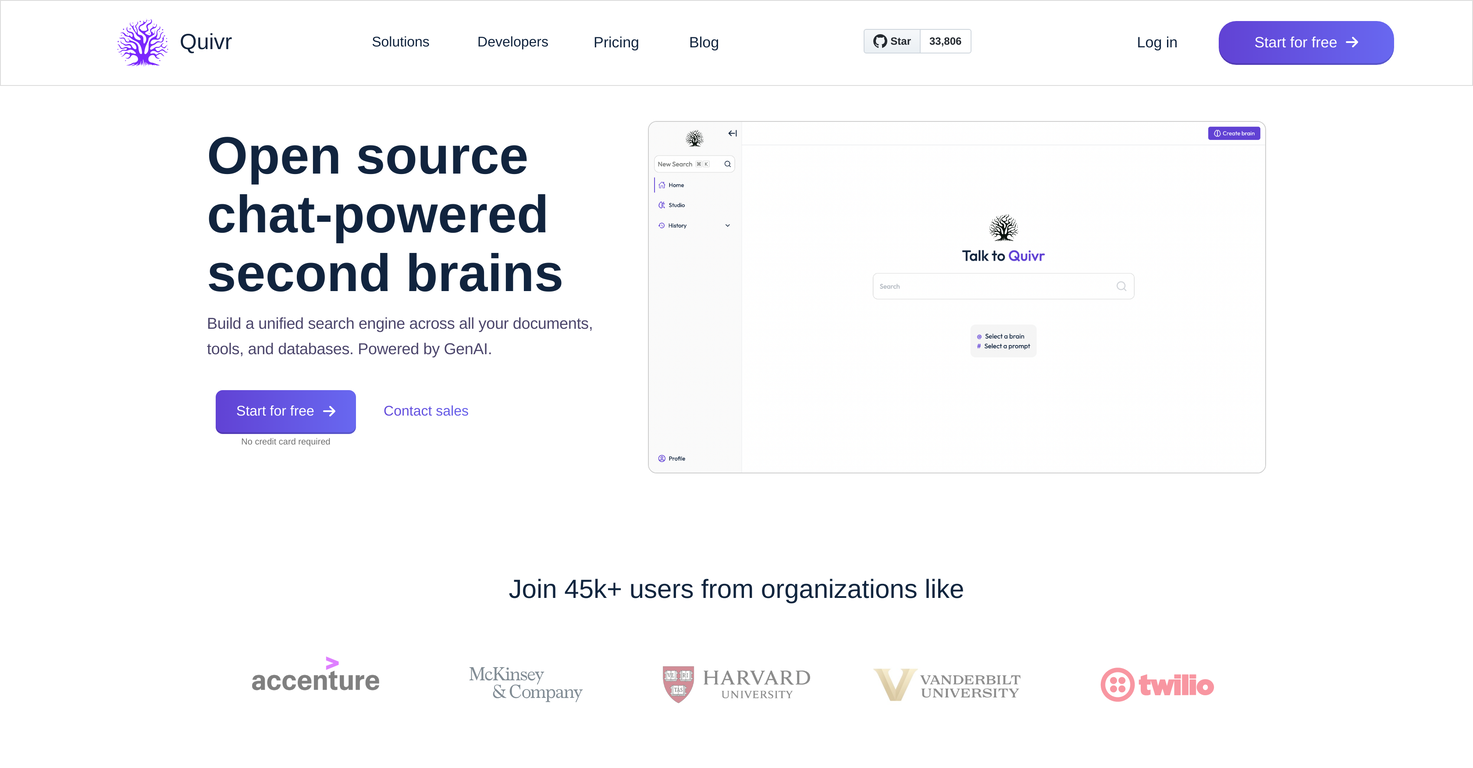 Quivr screenshot