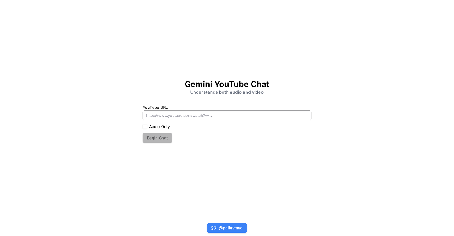 Gemini YouTube Chat screenshot