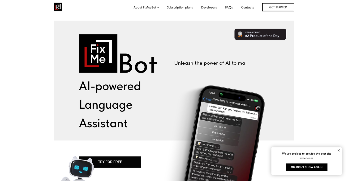 FixMeBot screenshot