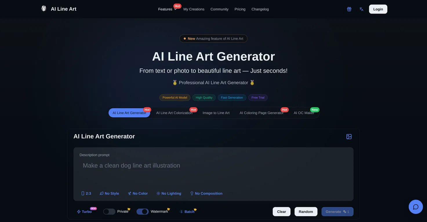 AI Line Art screenshot