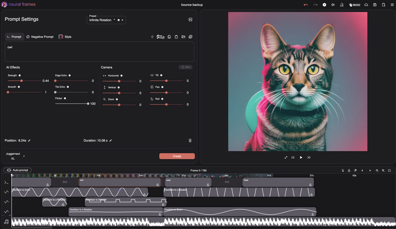 neural frames screenshot