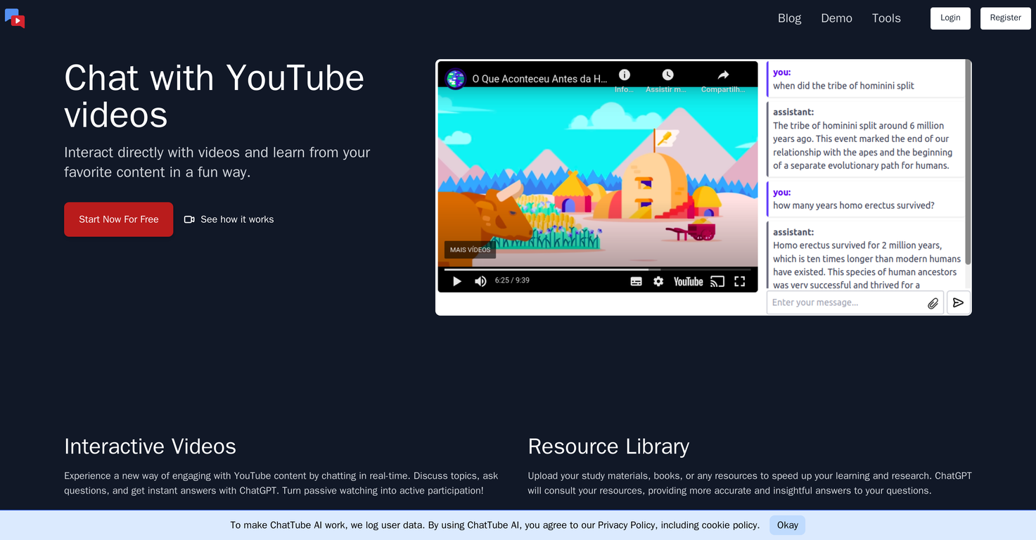 ChatTube AI screenshot