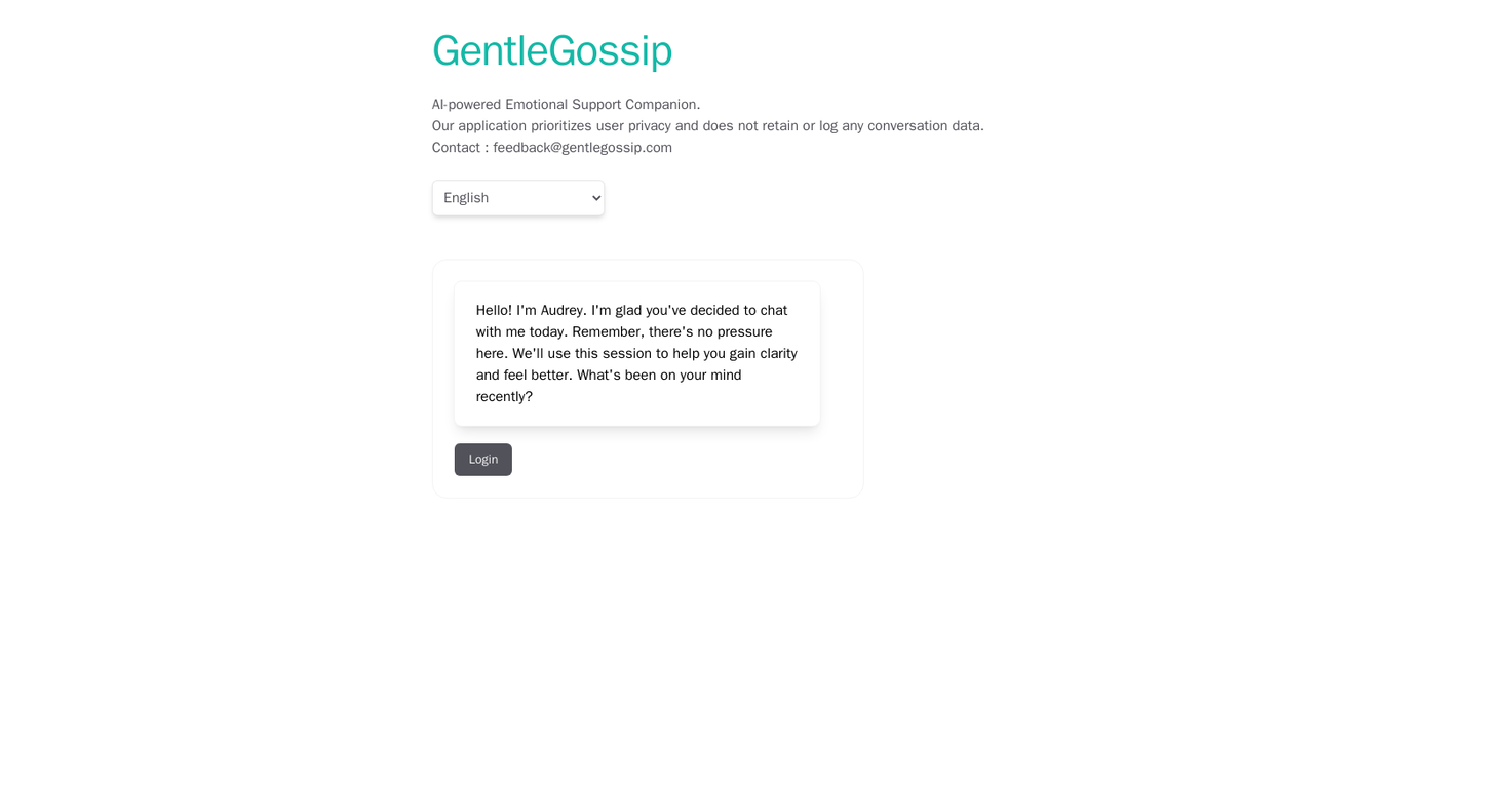 GentleGossip screenshot