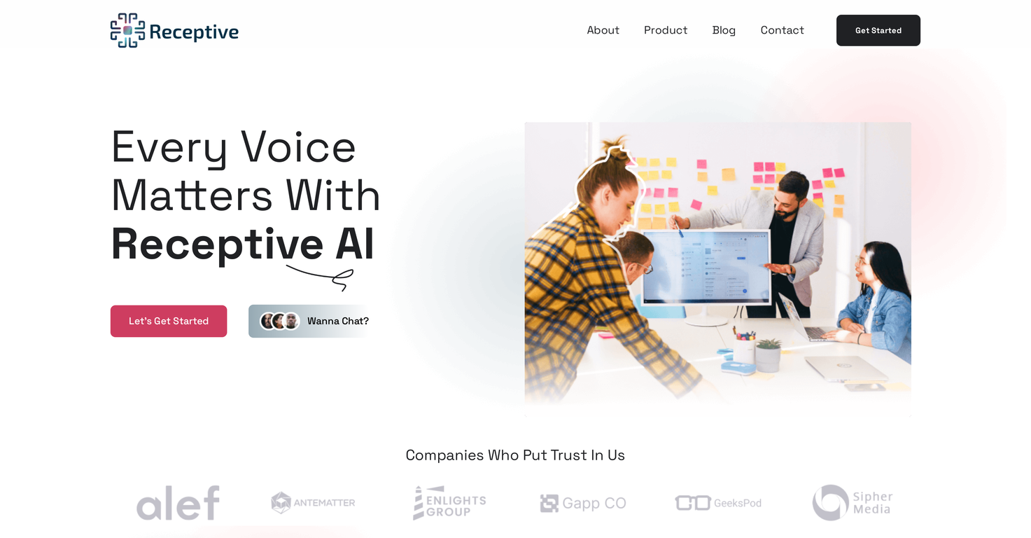 Receptive AI screenshot