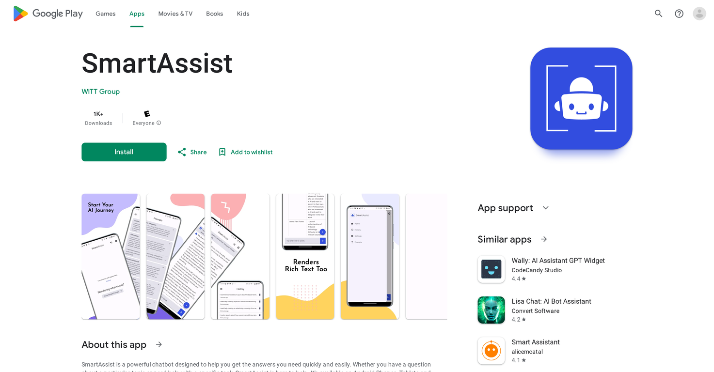 SmartAssist screenshot