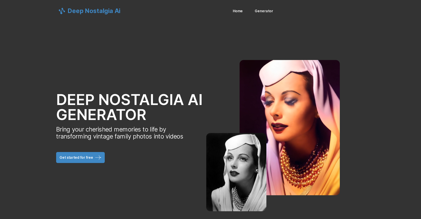 Deep Nostalgia AI screenshot