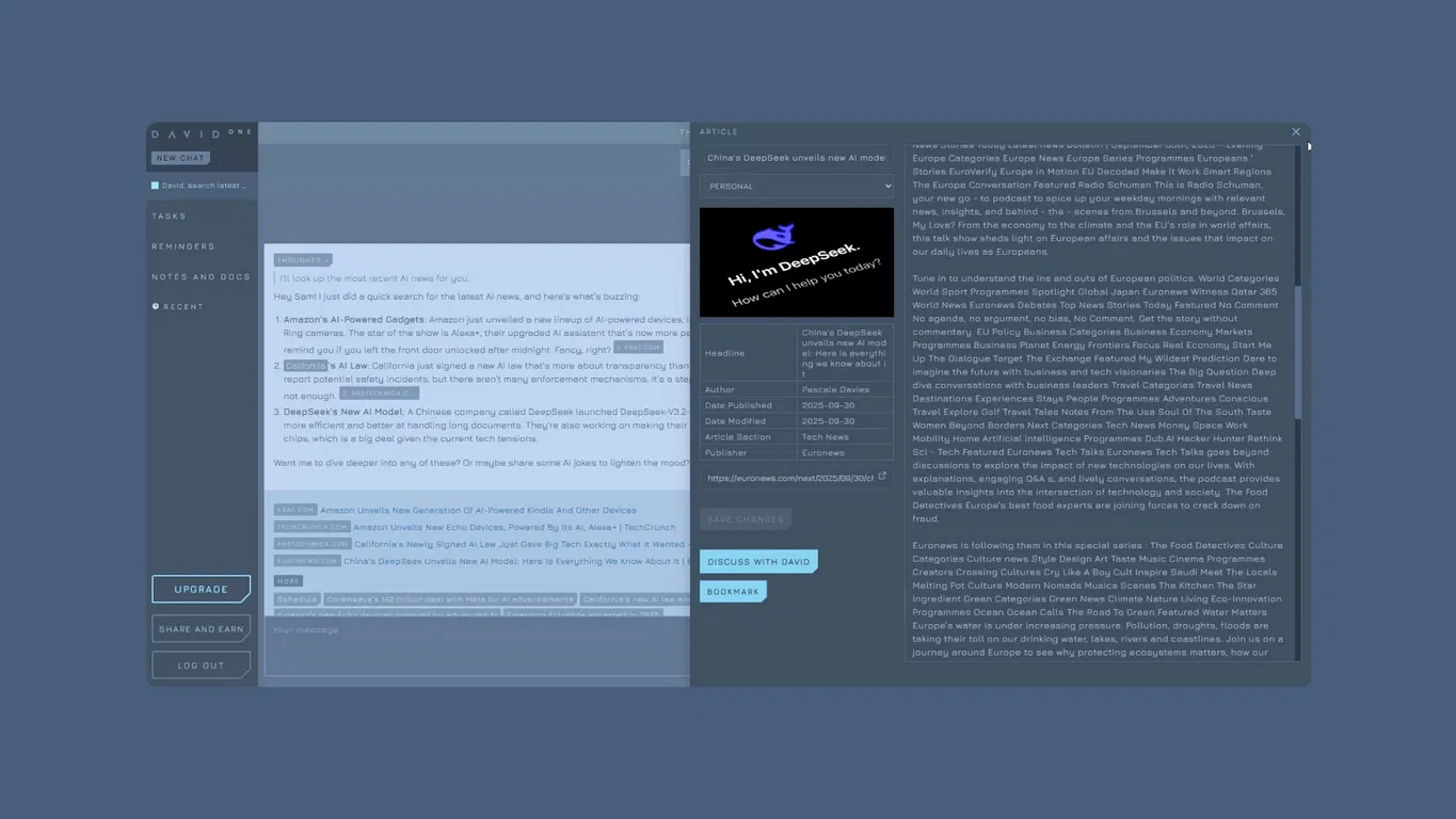 David One screenshot