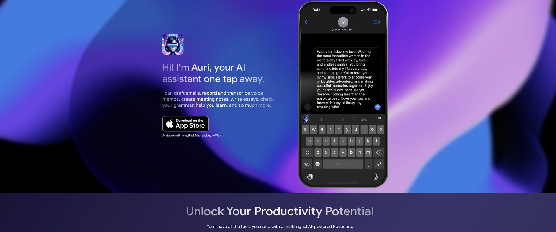 Auri.AI screenshot