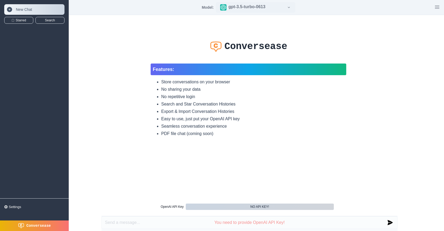 Conversease screenshot