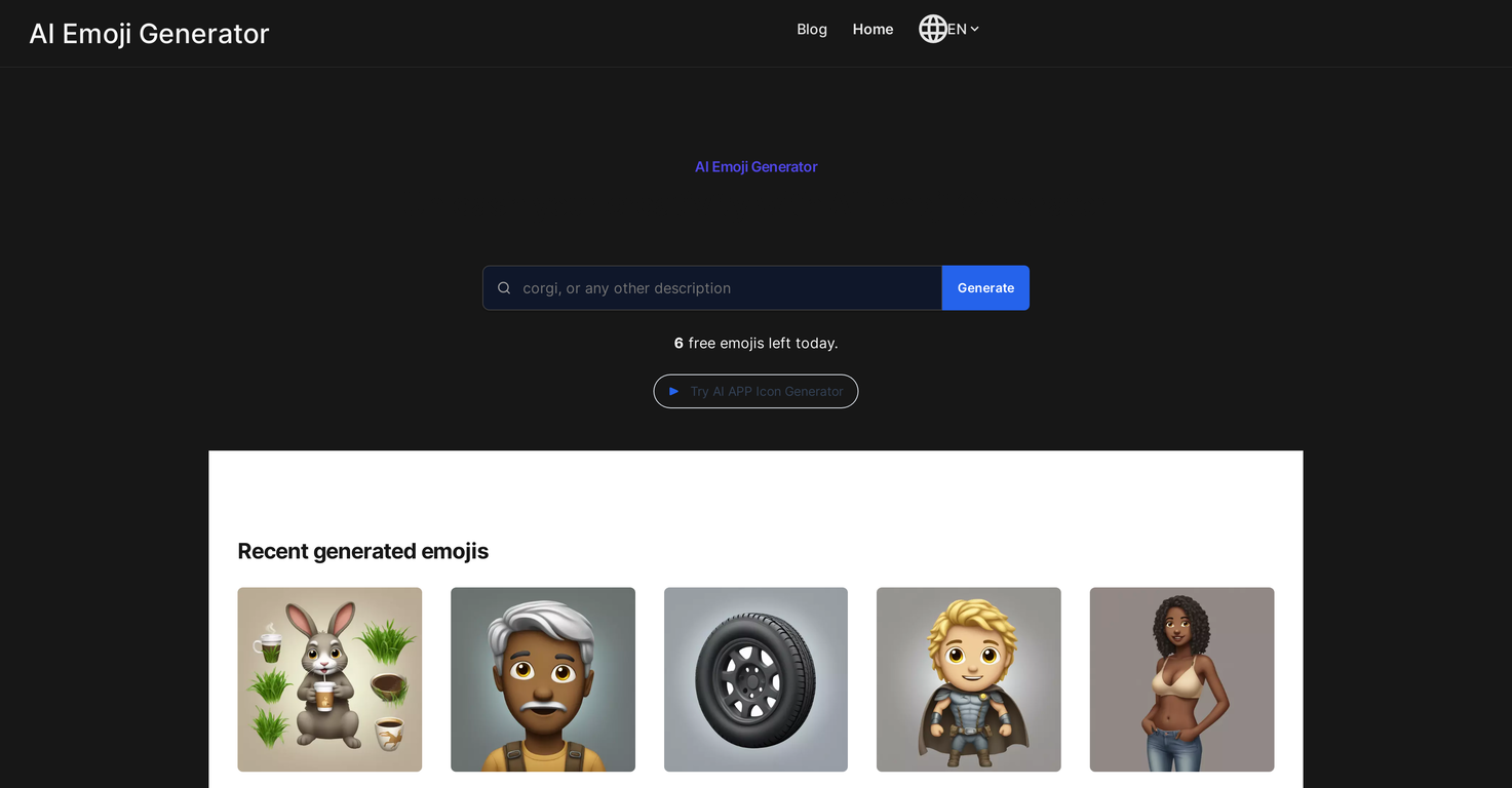 AI Emoji Generator screenshot