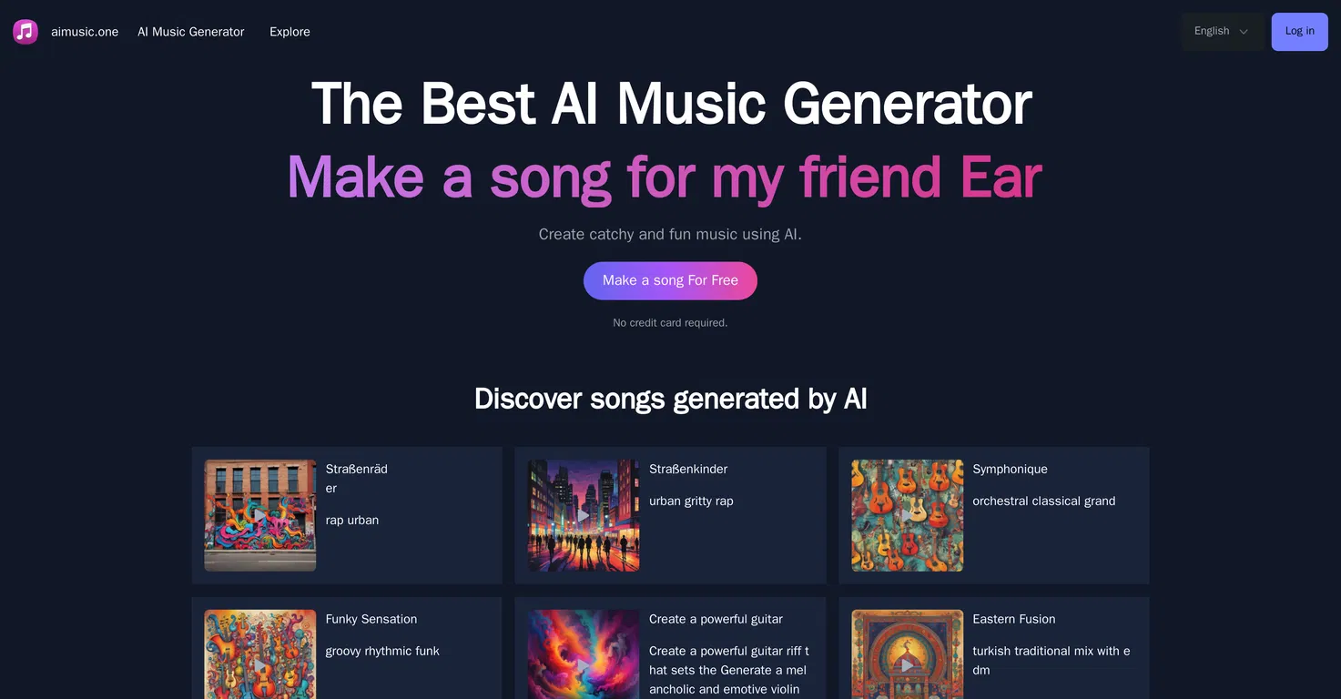 AImusic.one screenshot