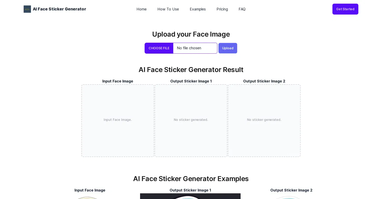 AI Face Sticker Generator screenshot