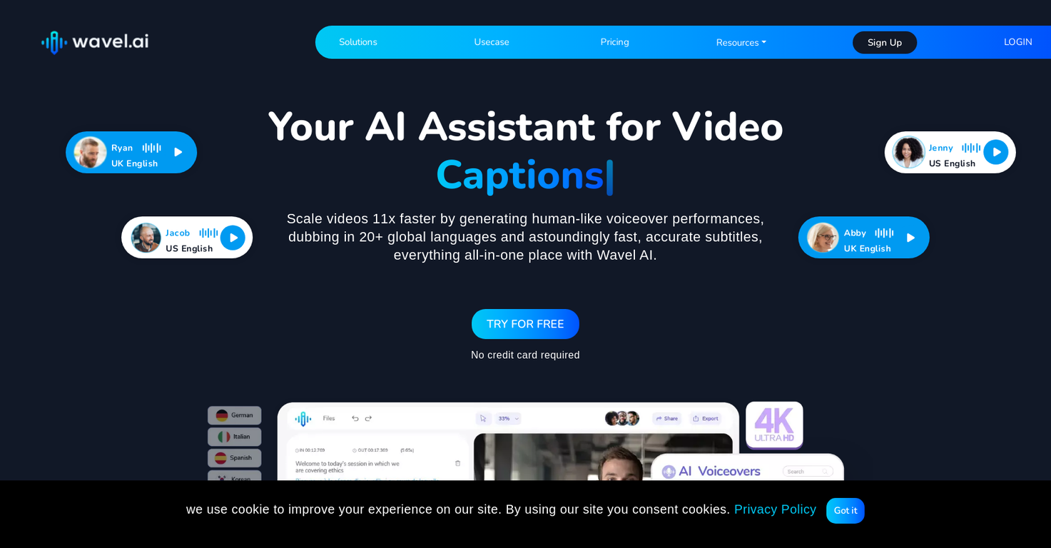Wavel AI screenshot