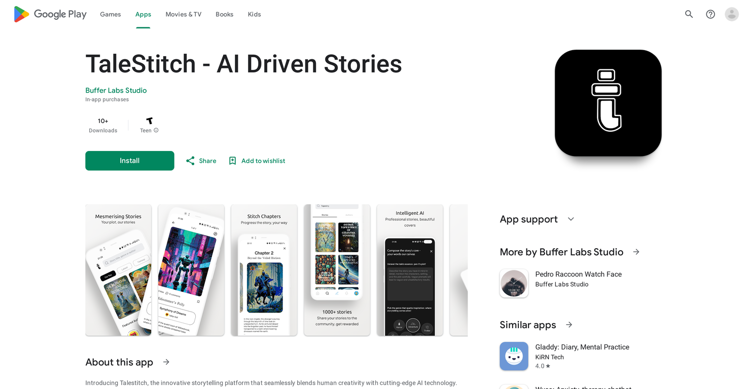 TaleStitch screenshot
