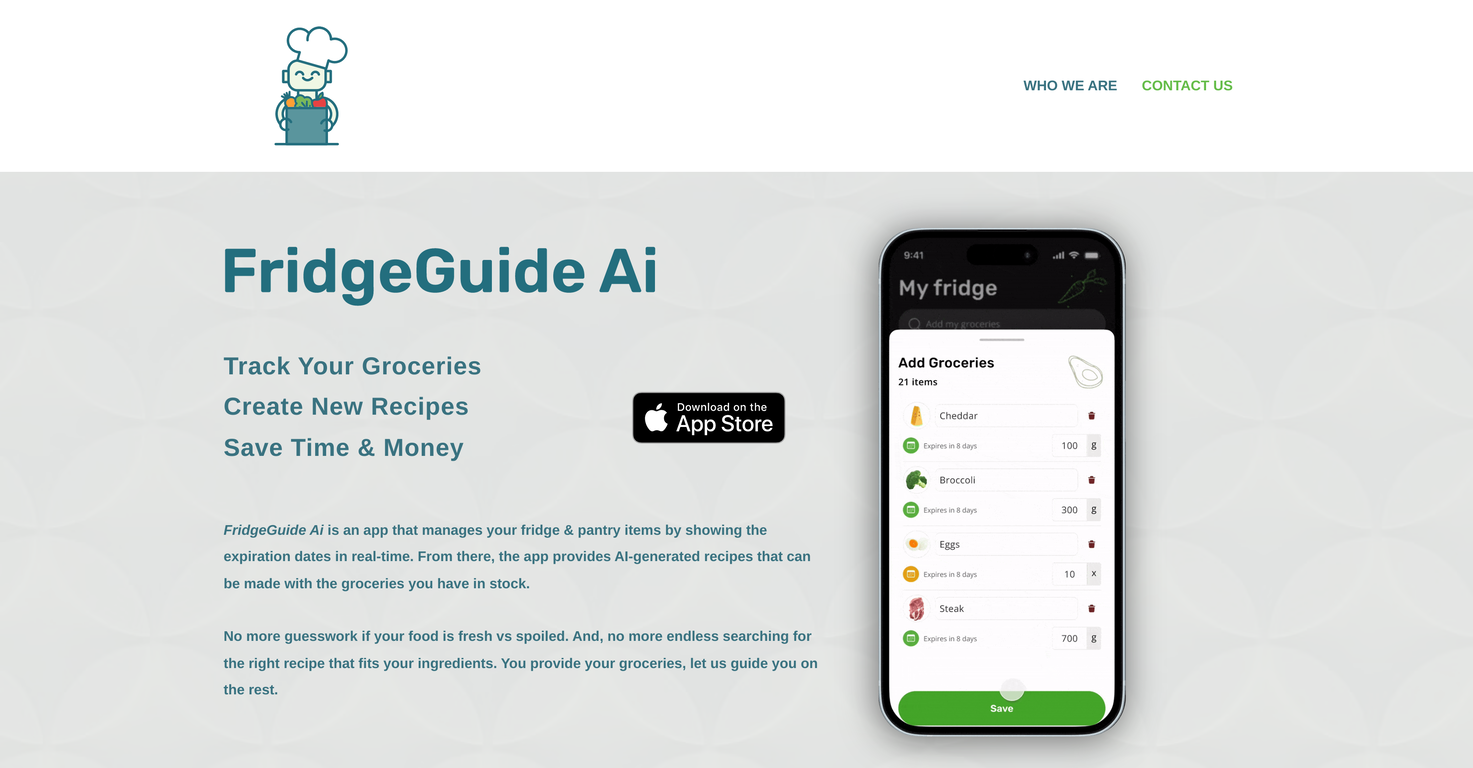 FridgeGuide screenshot