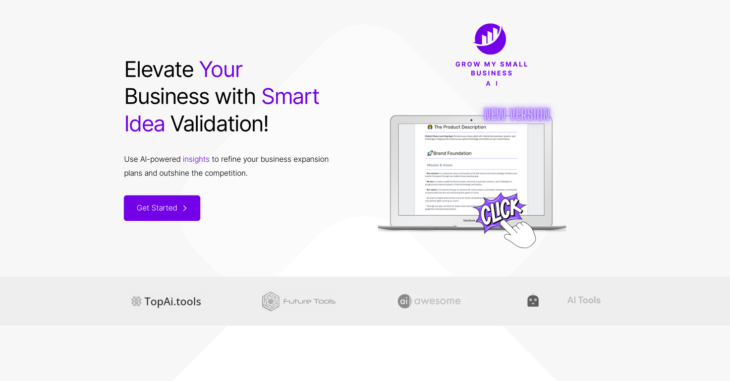 Grow My Small Business AI screenshot