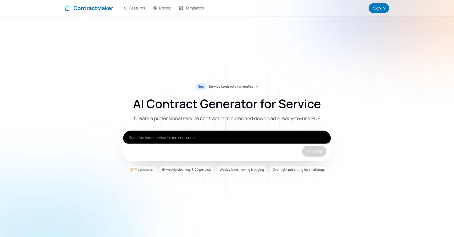 ContractMaker screenshot
