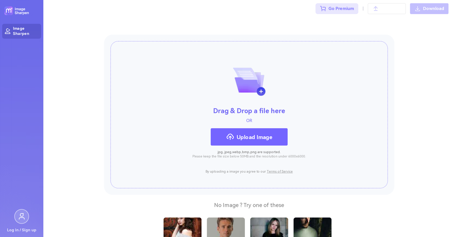 AI Image Sharpener by Media.io screenshot