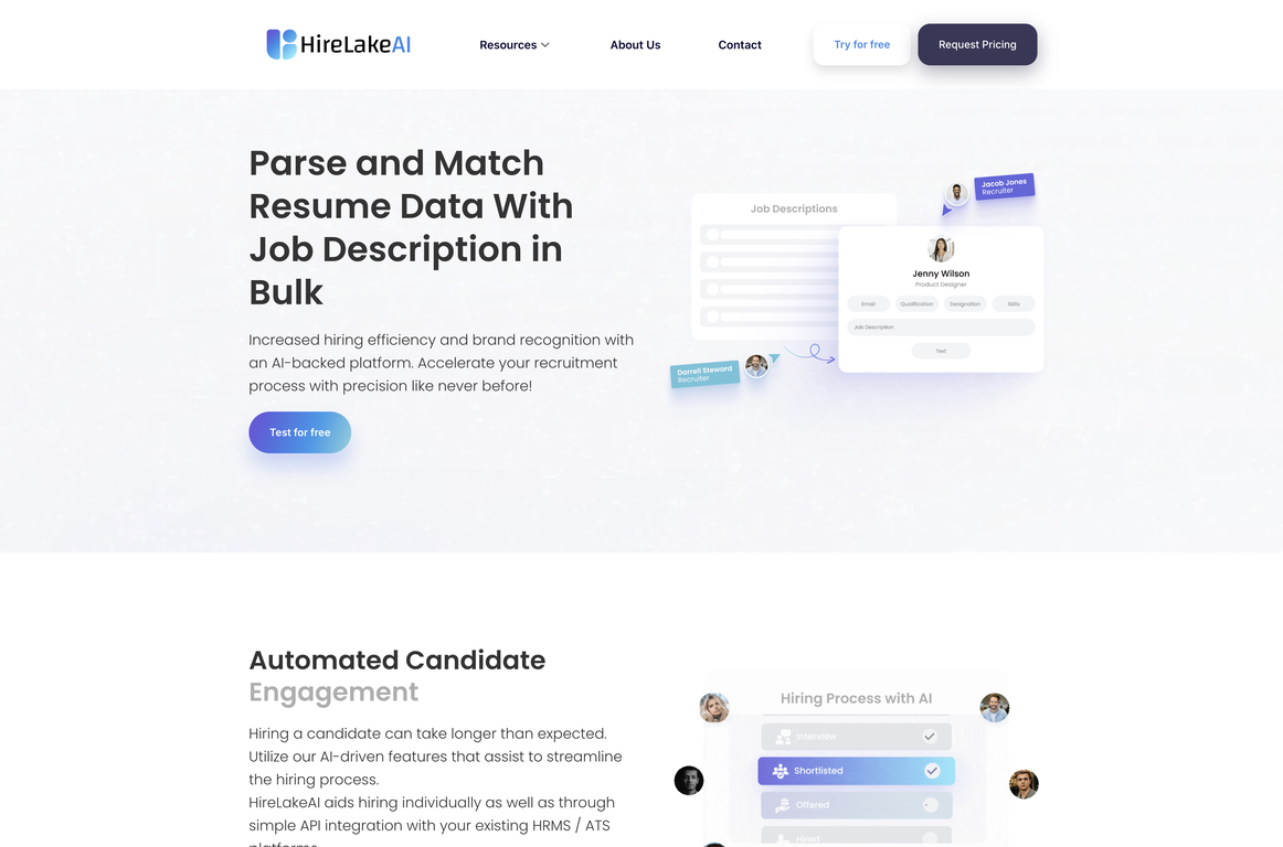 HireLakeAI screenshot
