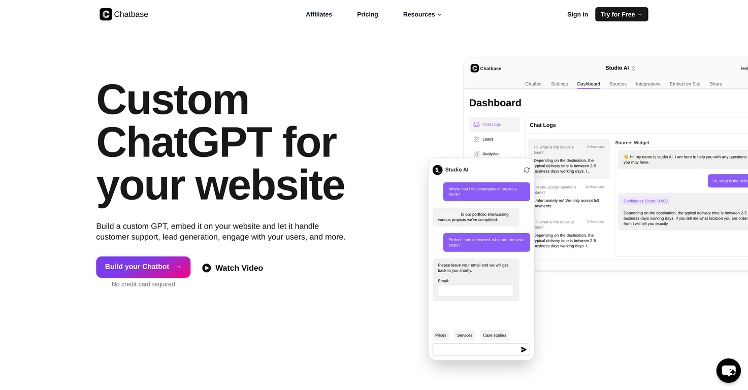 Chatbase screenshot