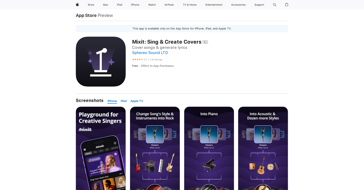 Mixit screenshot