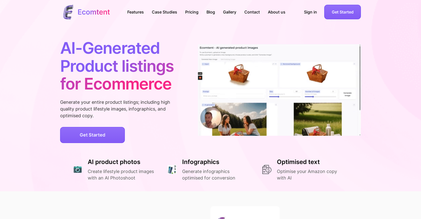 Ecomtent screenshot