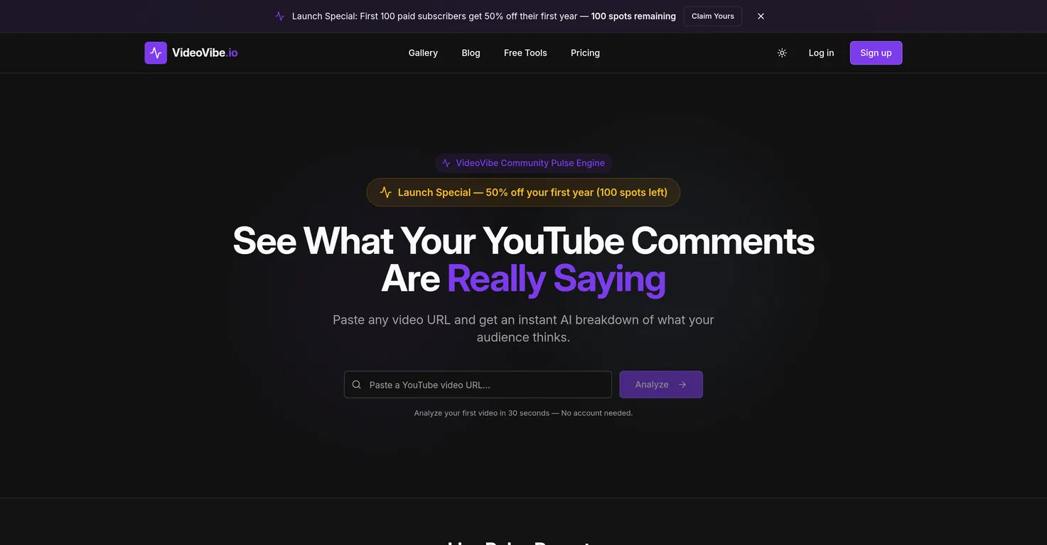VideoVibe.io screenshot