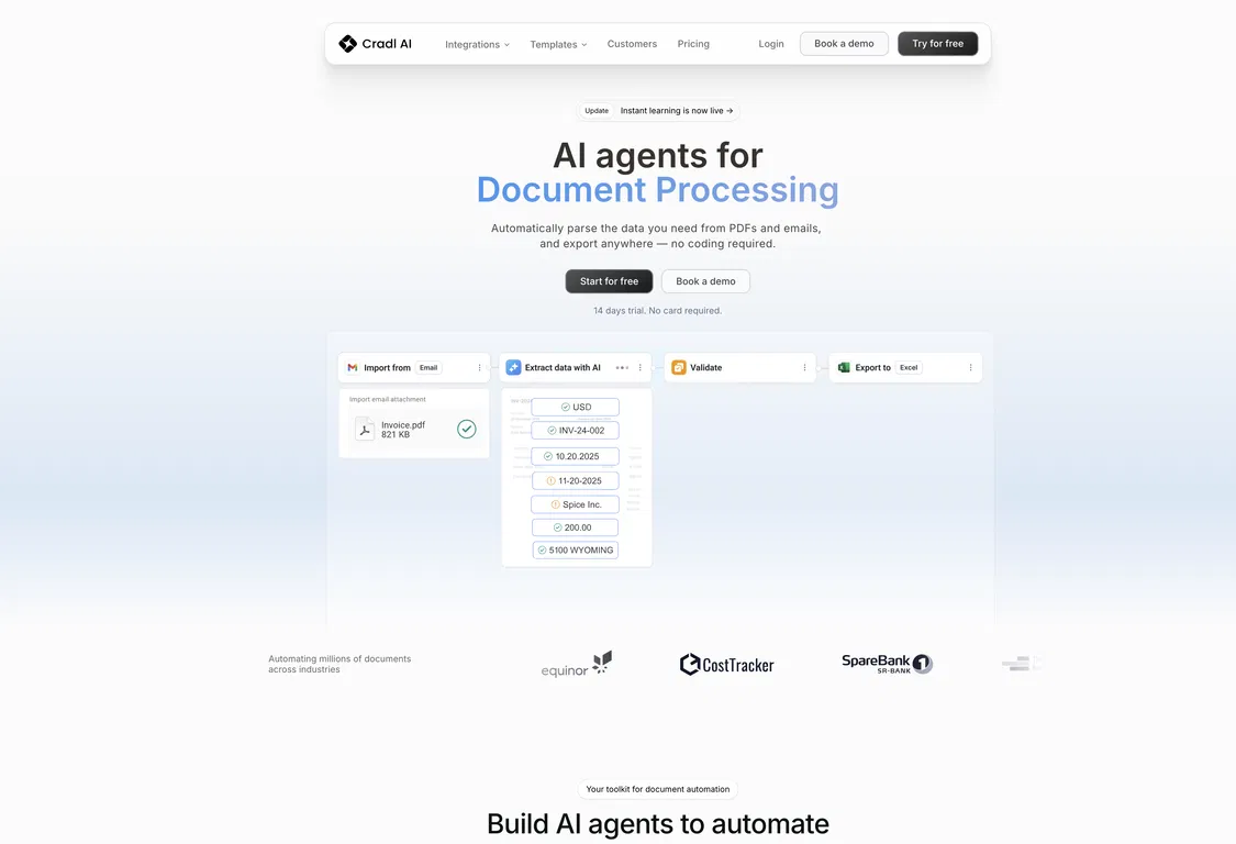 Cradl screenshot