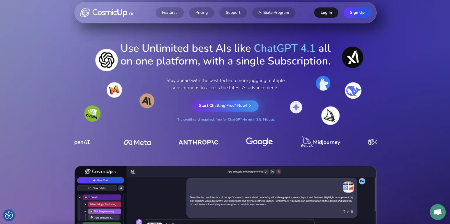 CosmicUp screenshot